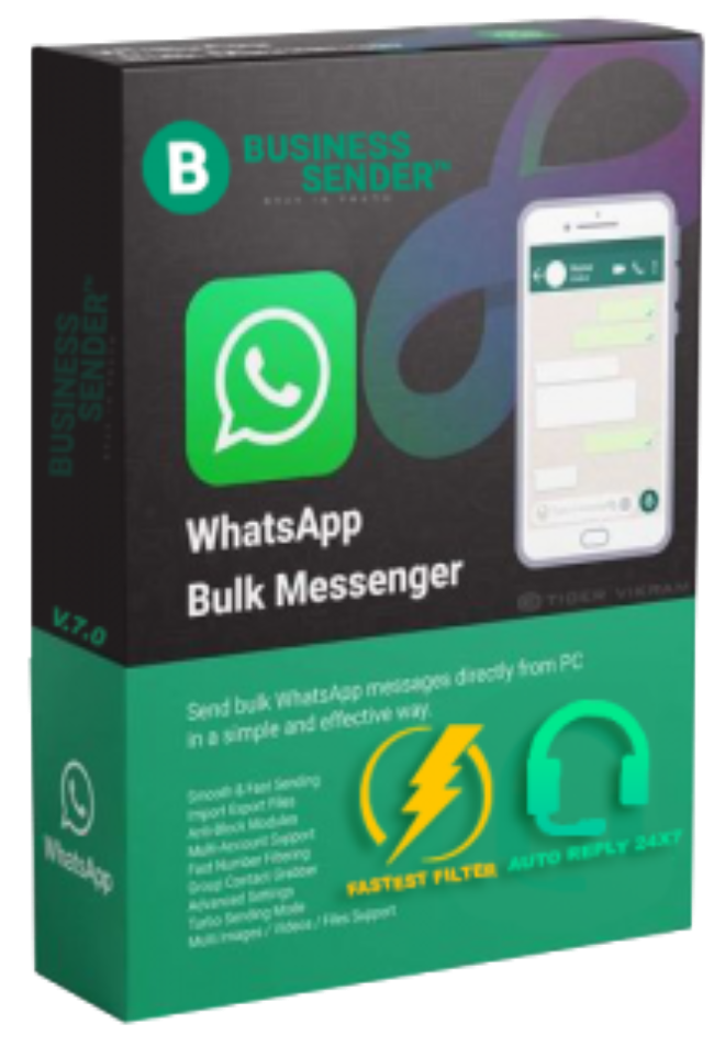 نرم افزار ارسال پیام انبوه و گروهی در واتساپ بیزینس سندر پرو Business Sender Pro